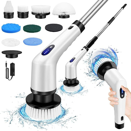 Gleam Pro — Electric Power Scrubber (9-in-1 rotating head)
